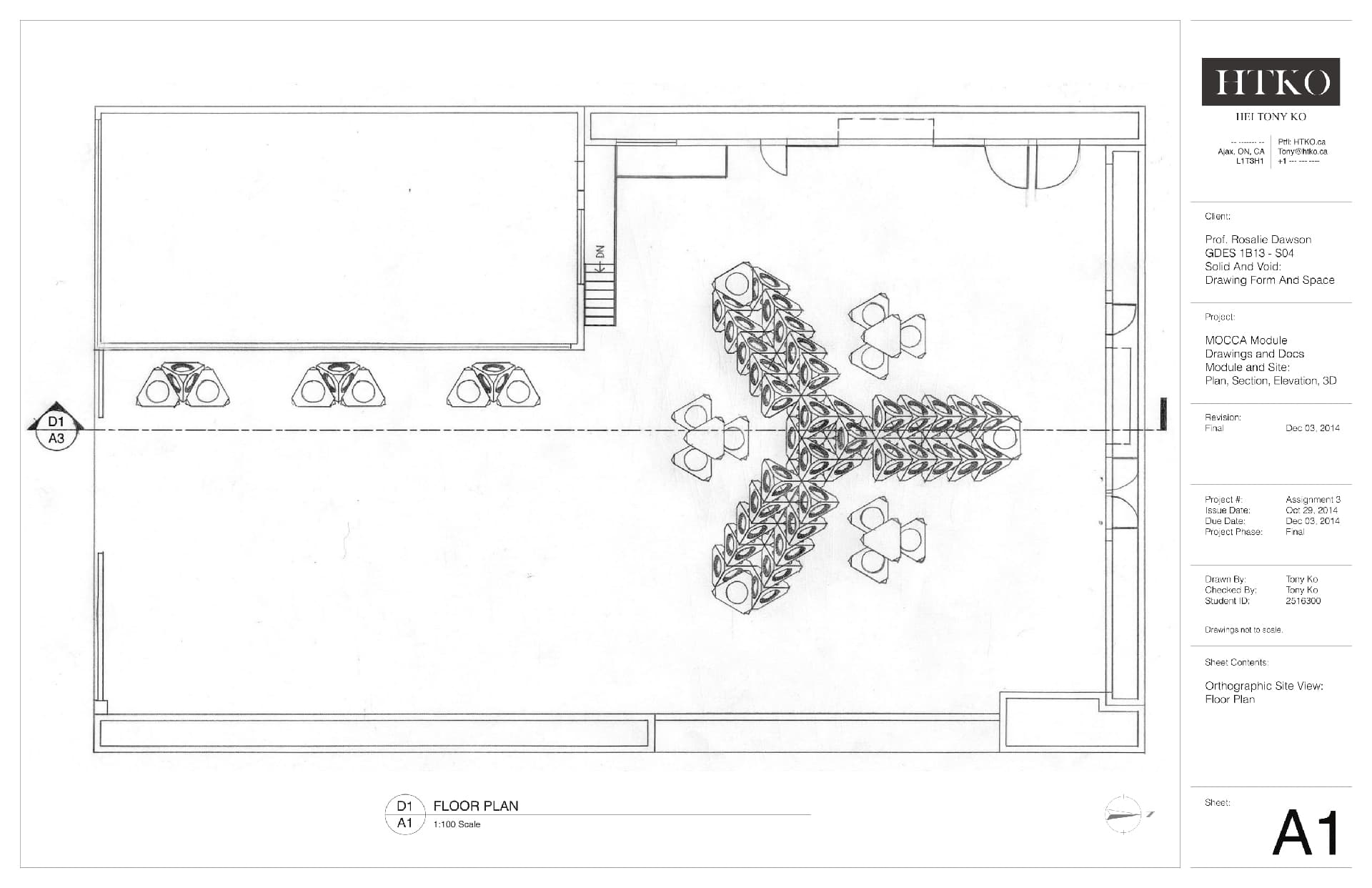 Interior & Architecture Design - Museum of Contemporary Canadian Art Drawings