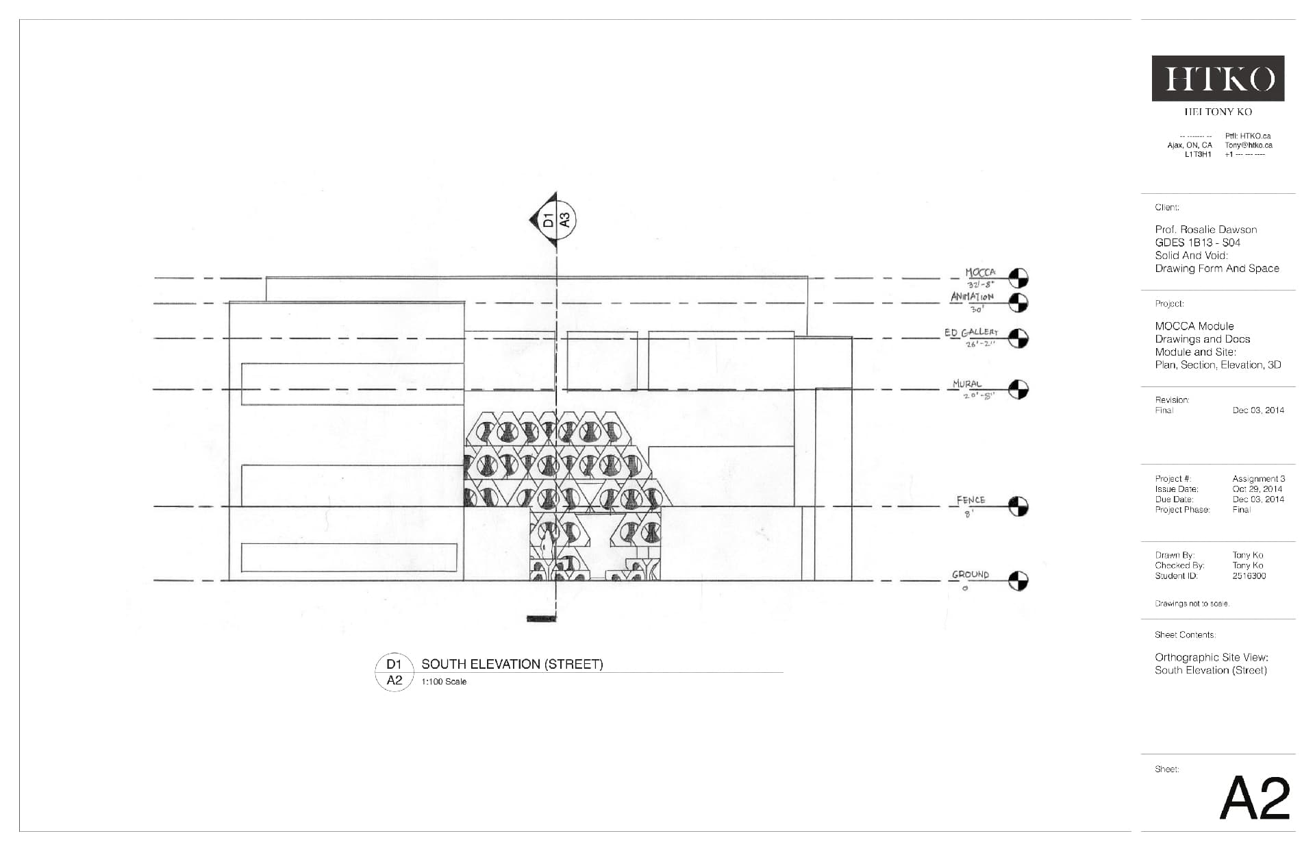 Interior & Architecture Design - Museum of Contemporary Canadian Art Drawings