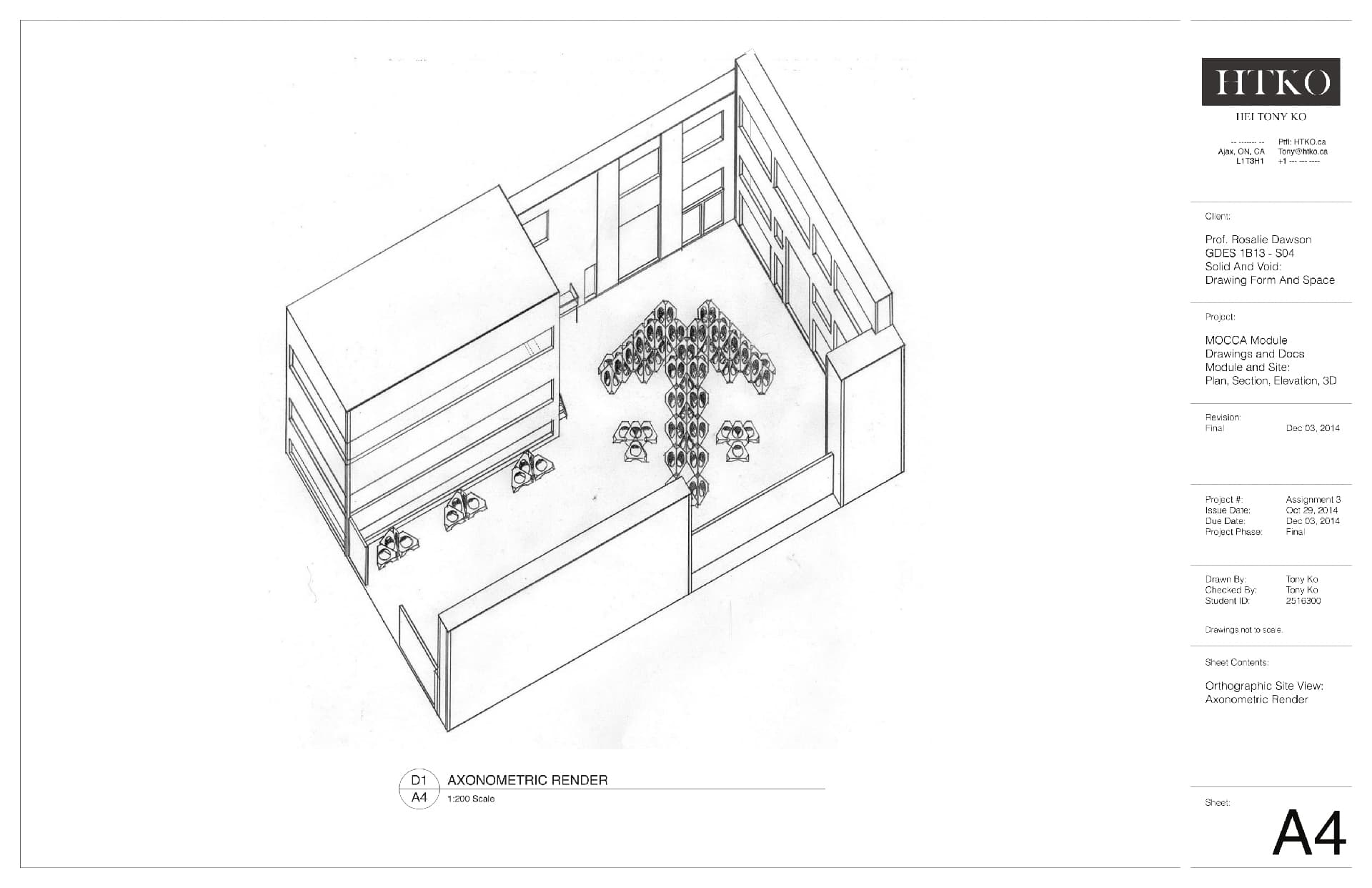 Interior & Architecture Design - Museum of Contemporary Canadian Art Drawings