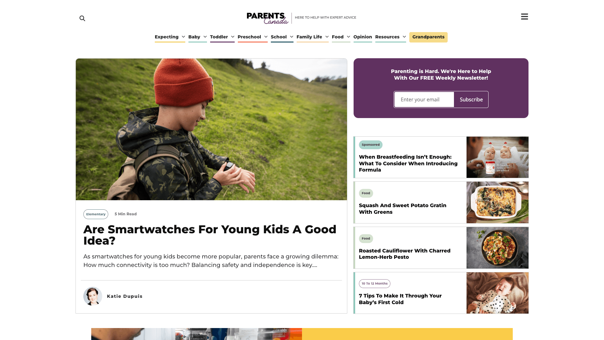 Parents Canada - Magazine Website