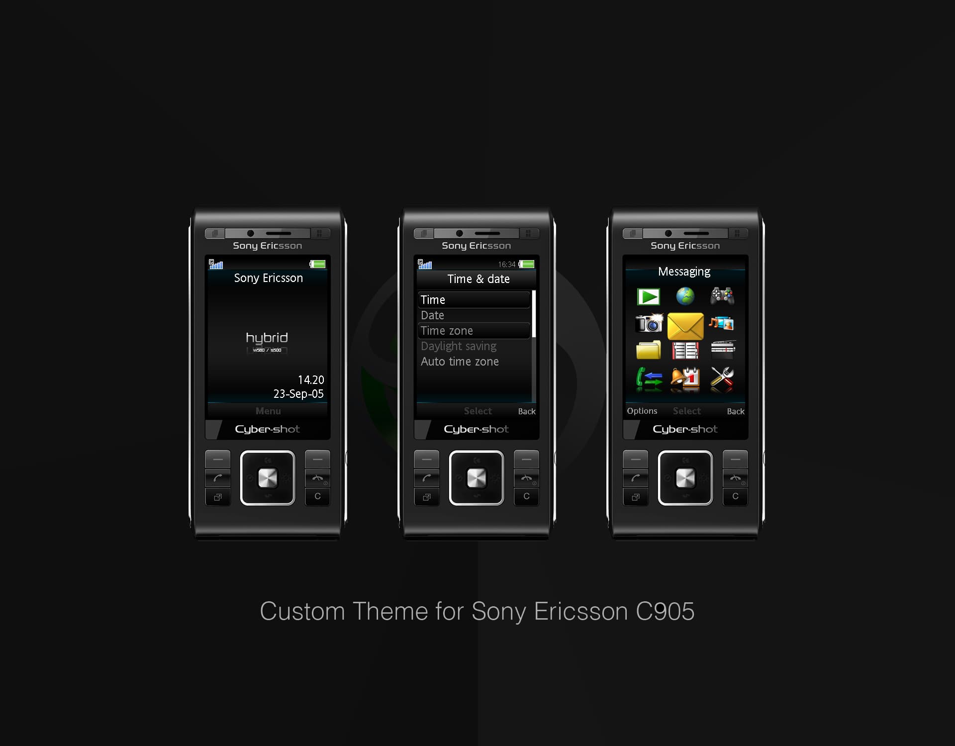 Web 1.0 Era Web Design - Sony Ericsson Phone Theme